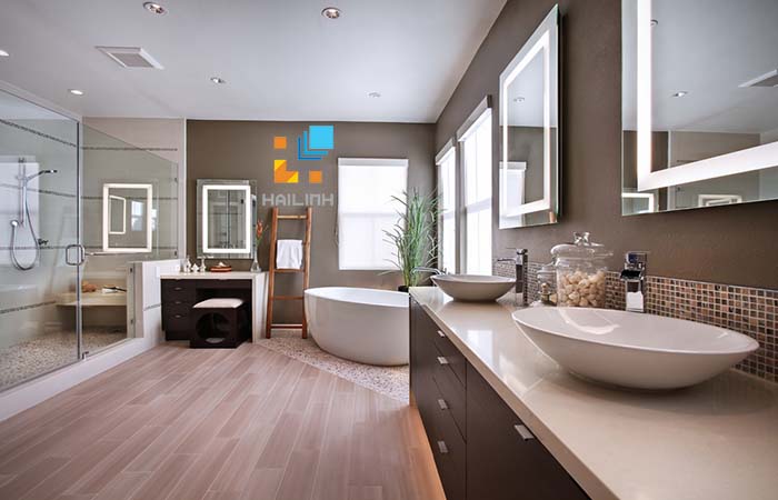 Phòng tắm với các loại chậu rửa caesar mang tới không gian sống mới