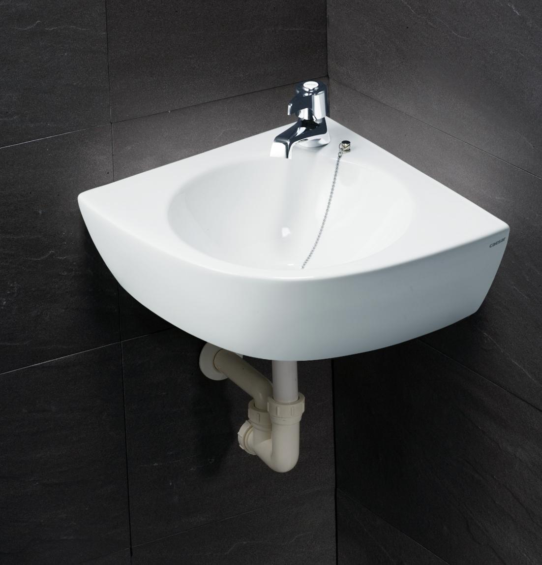 Chậu rửa Caesar L2014 góc treo tường
