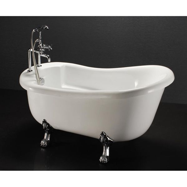 Bồn tắm ngồi cao cấp Caesar có chân có yếm KT1150