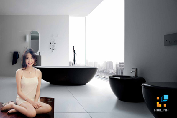 Caesar mang tới phòng tắm đẹp hoàn hảo