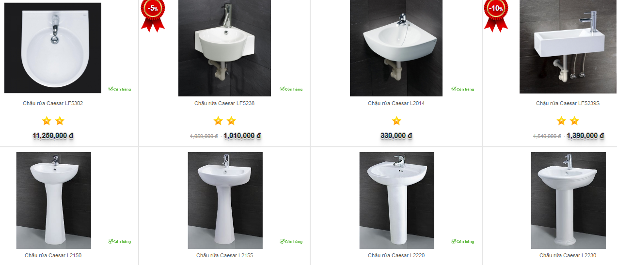 chau-rua-caesar Chậu rửa caesar