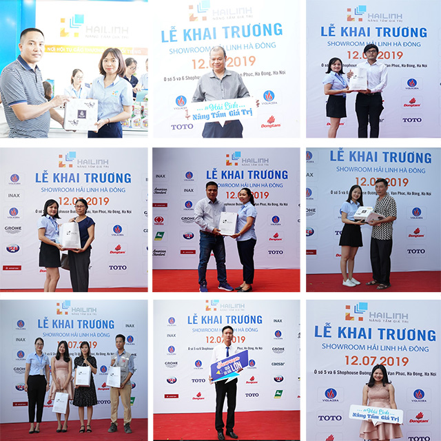 check-in-nhan-qua-khai-truong-1 Hình ảnh khách hàng Check-in nhận quà tại lễ Khai trương Showroom Hải Linh Hà Đông