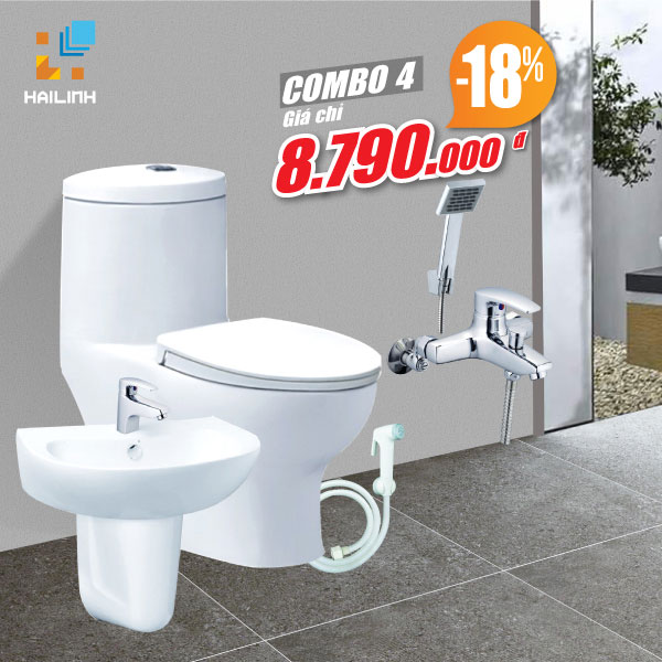 combo-4 Combo thiết bị vệ sinh Caesar số 4