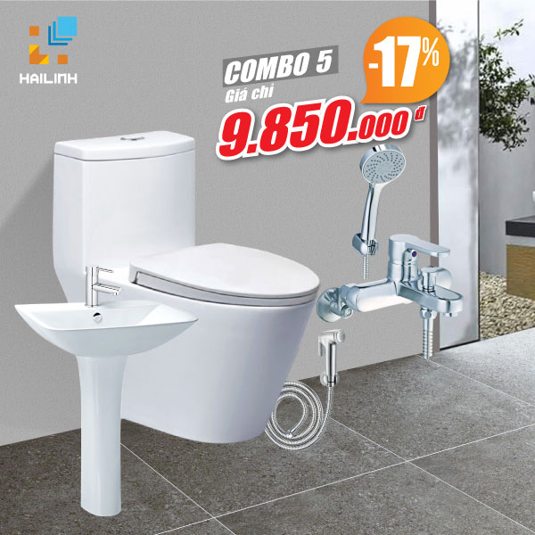 combo-5 Combo thiết bị vệ sinh Caesar số 5