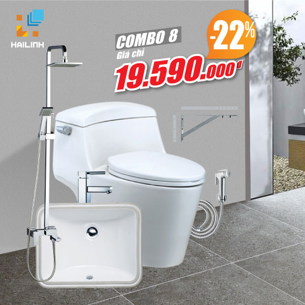 combo-8 Combo thiết bị vệ sinh Caesar số 8