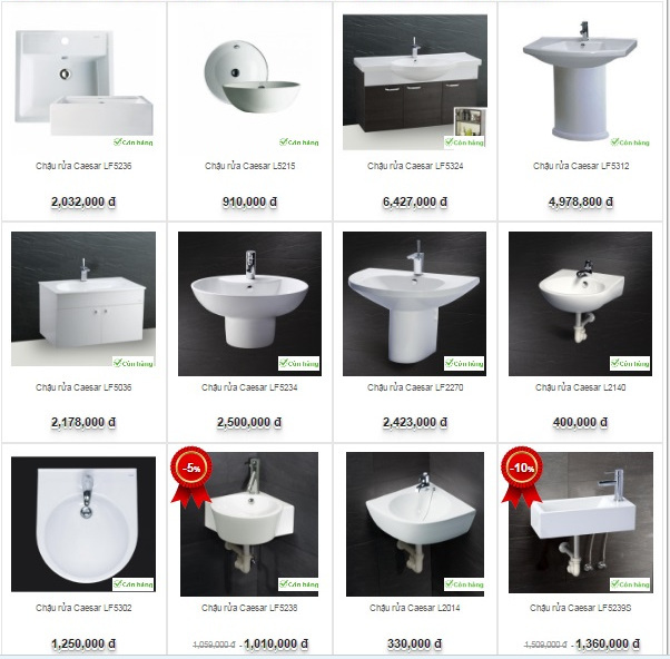 Giá chậu rửa Caesar