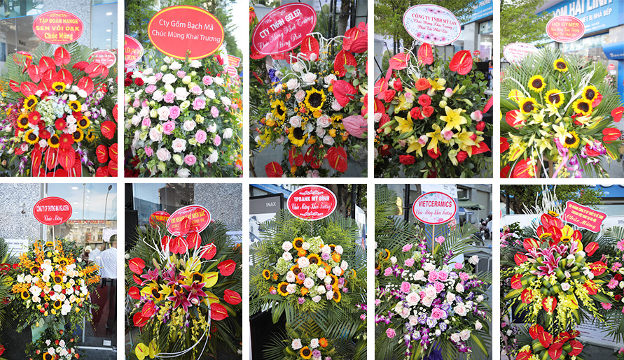 hoa-khai-truong Hoa mừng Khai trương Showroom Hải Linh Hà Đông