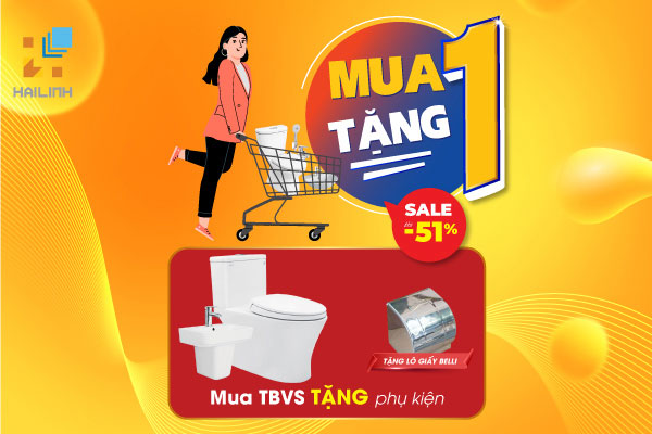 khuyen-mai-mua-1-tang-1-3 Mua TBVS sale tới 51% - Mua thiết bị TẶNG phụ kiện