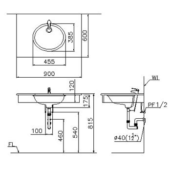 Chậu rửa Caesar L5115