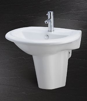 LAVABO CAESAR VÀ CHÂN TREO TƯỜNG L2360+P2439